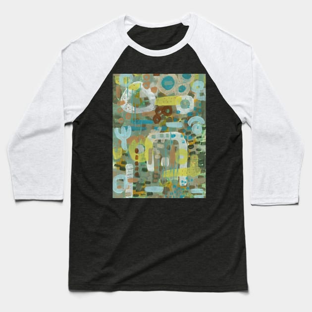 Art Acrylic artwork abstract painting Baseball T-Shirt by ArtFromK